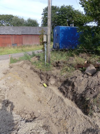 2014-08-06 Vägen påbörjas