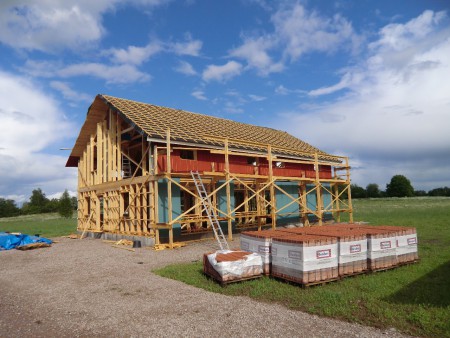 Papp och läkt samt lite panel