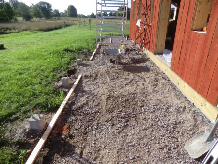 Här ska bli veranda!