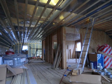 Övervåning redo för lösull