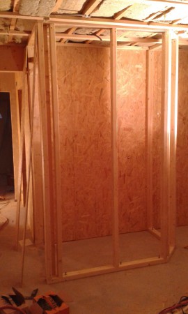 I hallen blir det en liten garderob