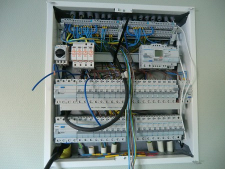 Elcentral under uppbyggnad