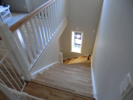 Ektrappan på plats!